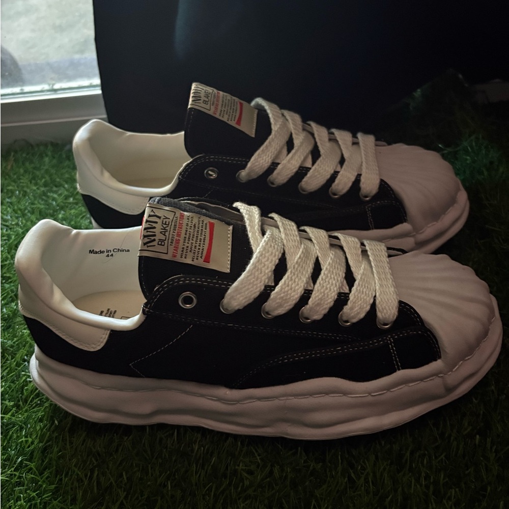 Miharayasuhiro Black and White Kids Sneakers
